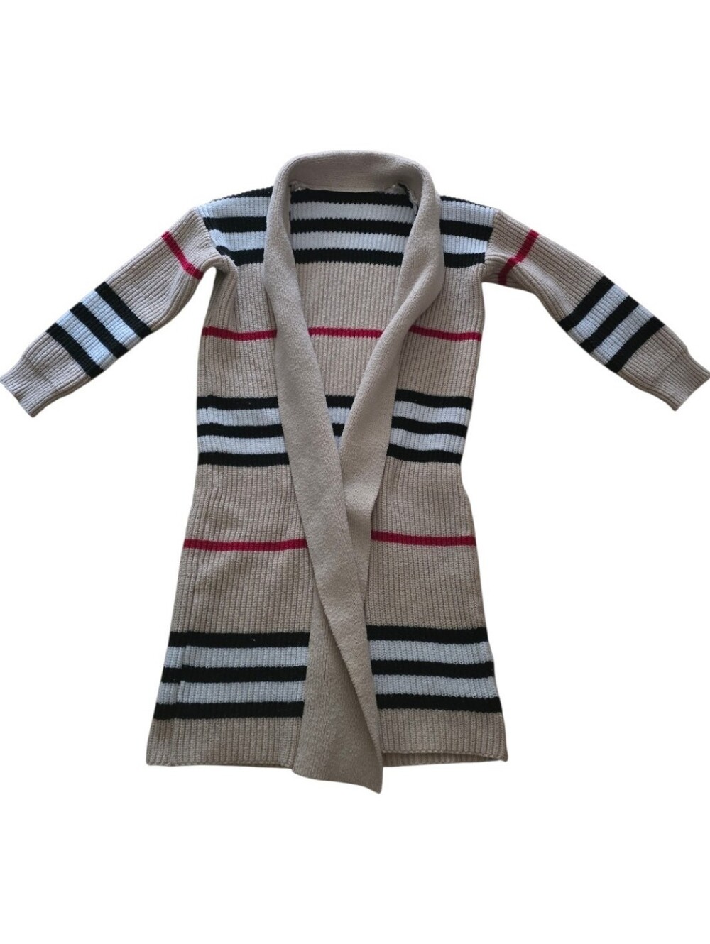 Open Front Long Knit Cardigan - Picture 8 of 10